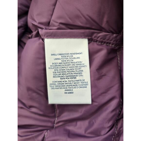 Lands' End Colorblock Down Puffer Vest 1X Purple Lightweight Warm Cozy Gorpcore - Picture 7 of 9